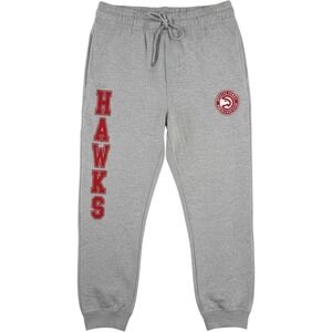 Icer NBA Atlanta Hawks Grey Jogger Sweatpants Fleece Pants Mens XLarge NEW